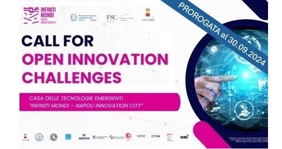 Prorogata la CALL al 30.09.2024 - Infiniti Mondi - Napoli Innovation City: Call per la selezione delle Open Innovation Challenges